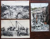 3 Postcards of Rubislaw Quarry, Aberdeen.