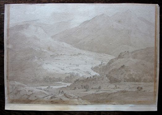 An original sketch by an unknown hand, titled 