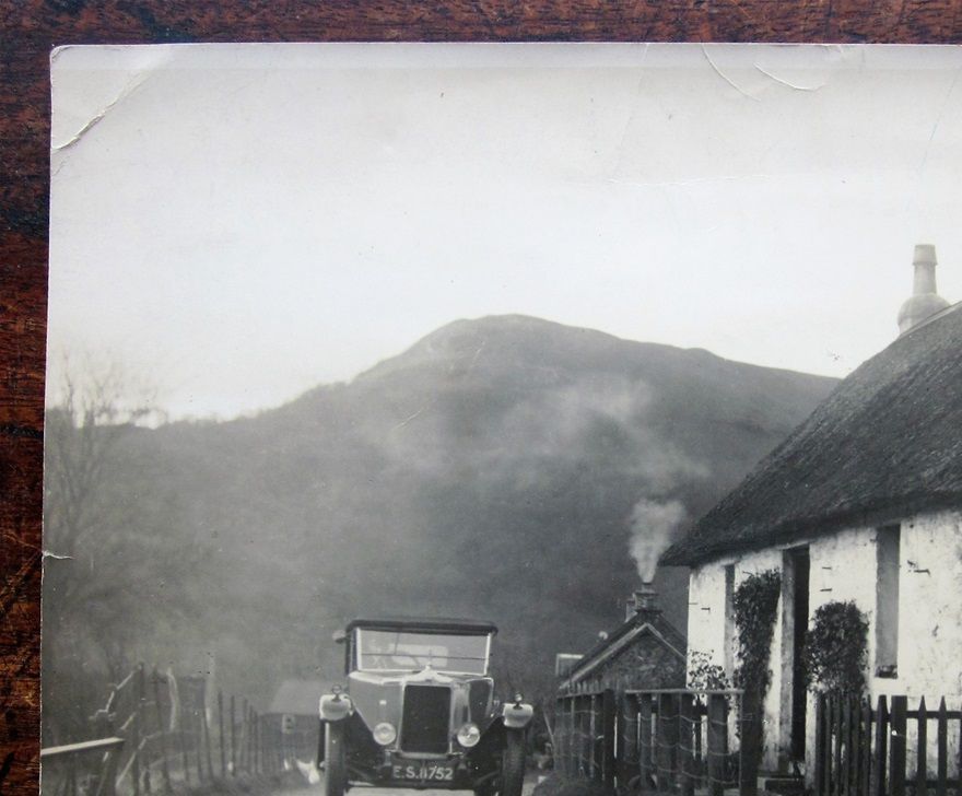 The last thatched cottage in Brig o' Turk. A photo by Hamich Mair, Callander.