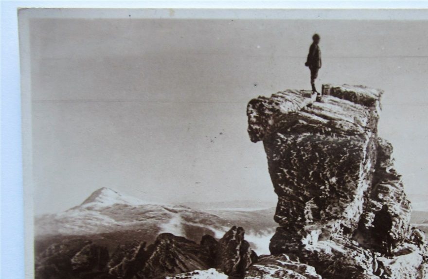 The Cobbler Needle, Loch Long. A James Valentine photograph, issued by the Scottish Youth Hostels Association.