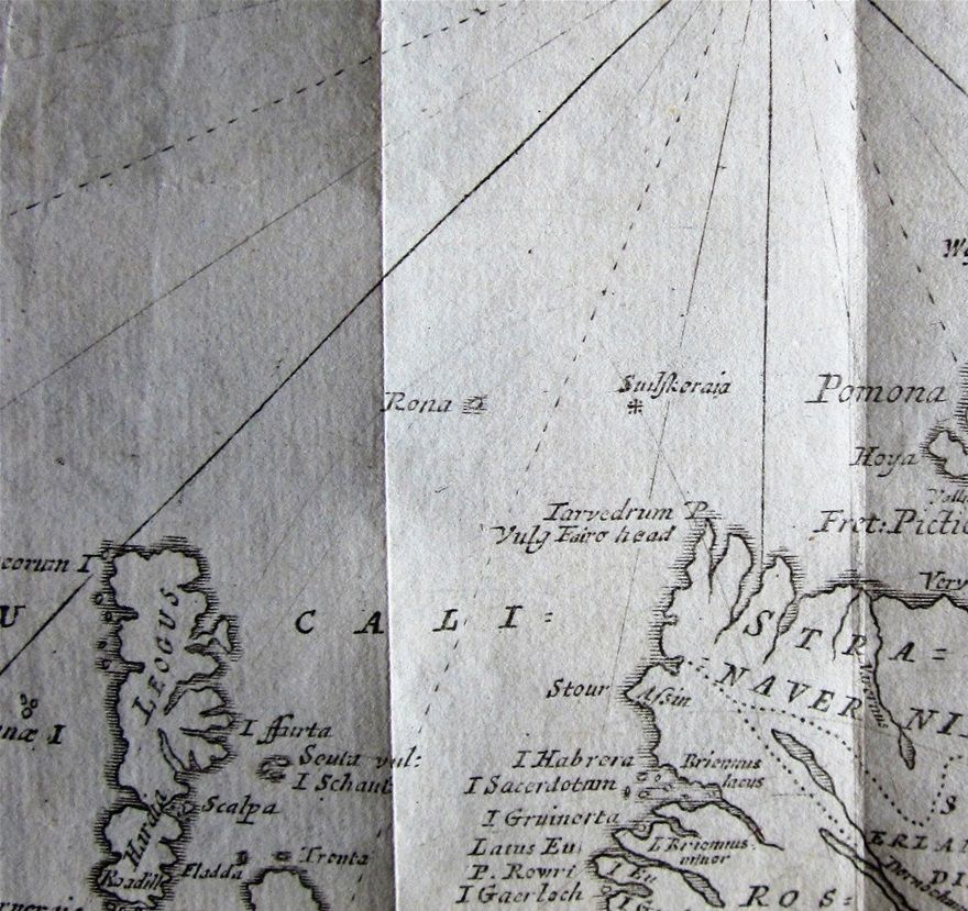 Detail of Adair's map found (only) in the 1627 edition of Buchanan's History of Scotland.