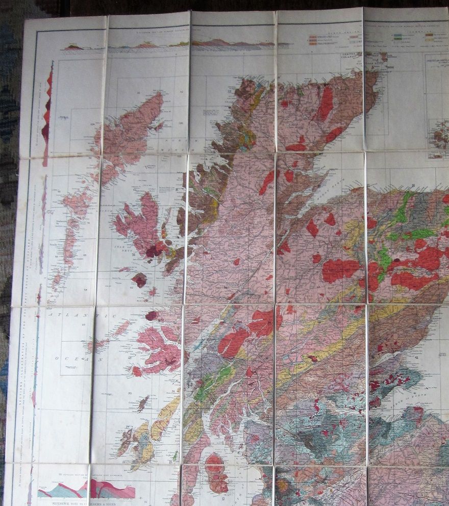 Geological map of Scotland, by Archibald Geikie, published in 1910.