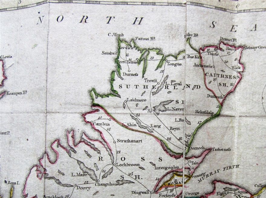 Detail of the map supplied with Robert Heron's 