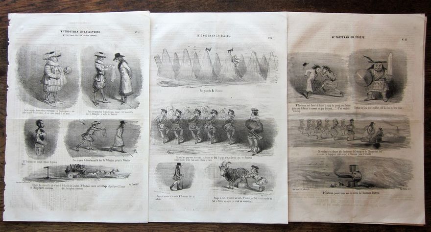 Editions of Le Charivari, Quatorzieme Annee, nos. 341, 342, & 346.
