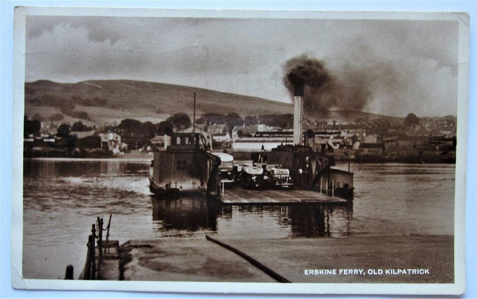 Also on the Clyde, the Erskine ferry. Reputedly the oldest ferry on the river, it was replaced by a bridge in 1971. A card by Armstrong, posted in 1943.