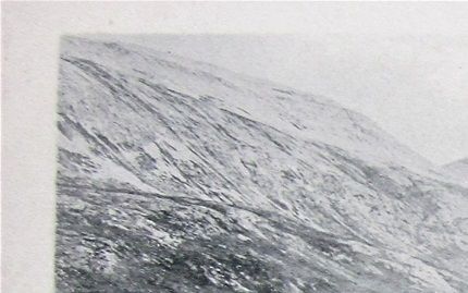The inn at Inchnadamph, with Ben More Assynt rising behind it. The hotel beacme a shrine for geologists after Peach and Horne stayed there when surveying the area following the conclusion of the Highlands Controversy. This is a G.W. Wilson image.