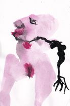 bras noir acryl encre bristol 10 x 15 cm 