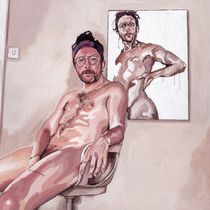 A portrait of the artist with a portrait of the artist