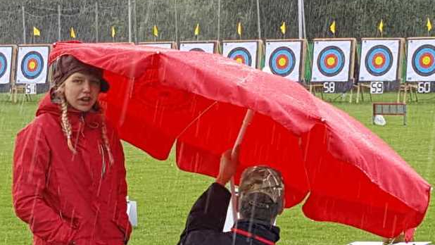 Bueskydning Nordisk Ungdoms Mesterskaber 2016 - Regnpause