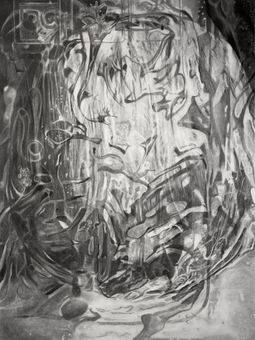 map - 135x100cm - charcoal on paper - 2020
