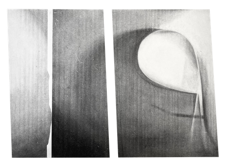 in|out - 2x40x27cm - charcoal on paper - 2021
