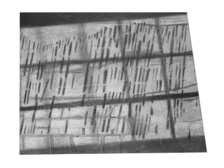 palimpsest - 42x56cm - charcoal on paper - 2019