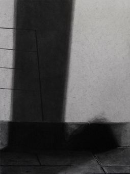 warm shadow II - 80x60cm - charcoal on paper - 2015