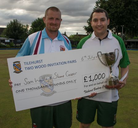 Shane Cooper and Sam Watts- cup winners
