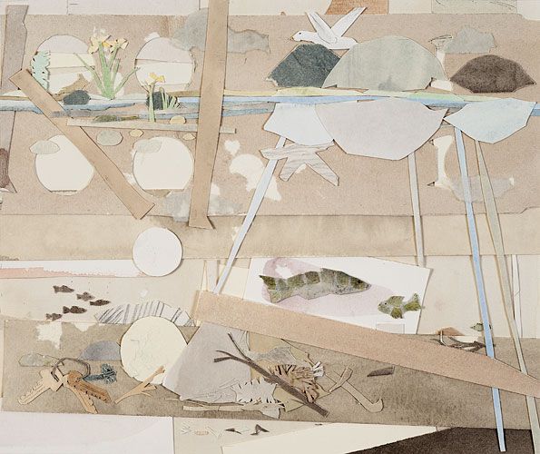Fiskar, collage, 27 x 32 cm, foto: Nils Agdler