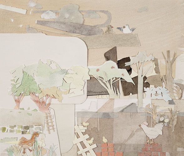 Hönor, collage, 27,5 x 32 cm, foto: Nils Agdler