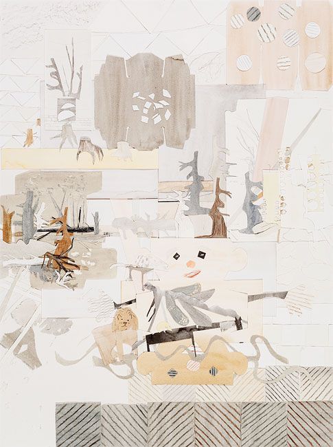 Inåt landet, collage, 95 x 71 cm, 2012, foto: Nils Agdler