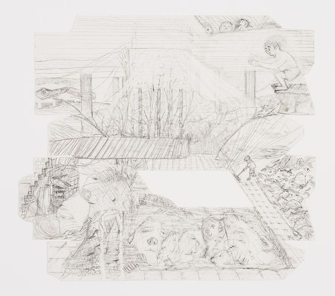  Simhall, blyerts, 26 x 29 cm, foto: Nils Agdler