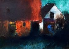 Huse ved strand - 30x22 - 2019