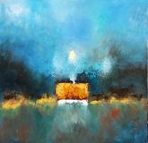 Huset ved havet - 100x100 cm - 2021