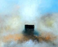 Vinterhus med sort tag - 100x80