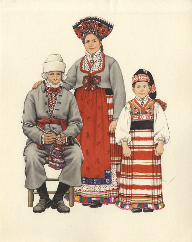 Volkstrachten der Bewohner des Königreichs Torgu (ehemalige Gemeinde Jämaja)