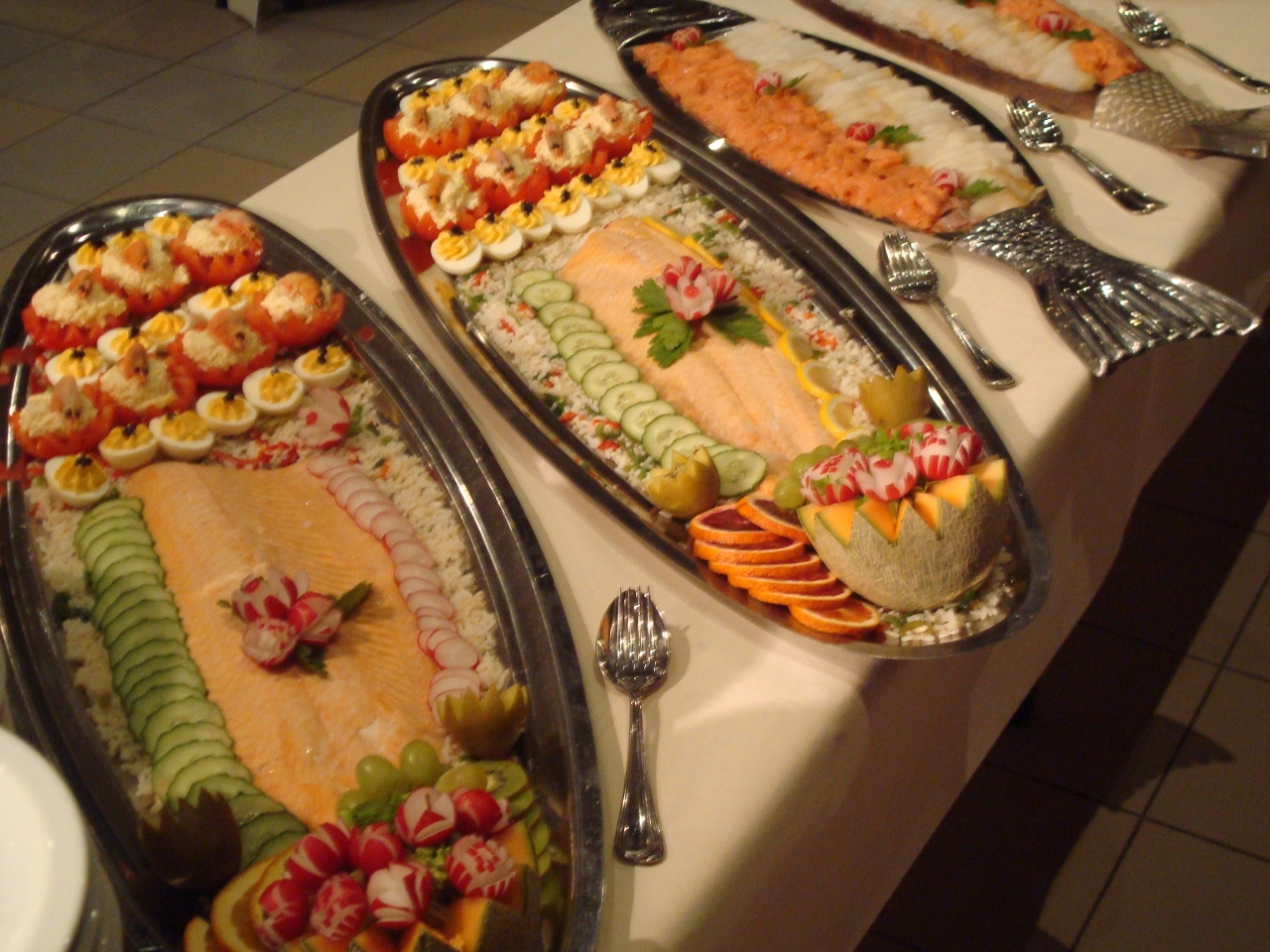 Koudbuffet schotel met zalm Traiteur Esprit 