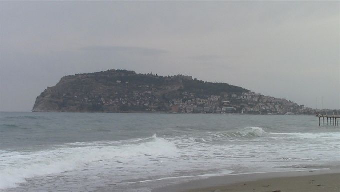Alanya mount with castle. Rough day.