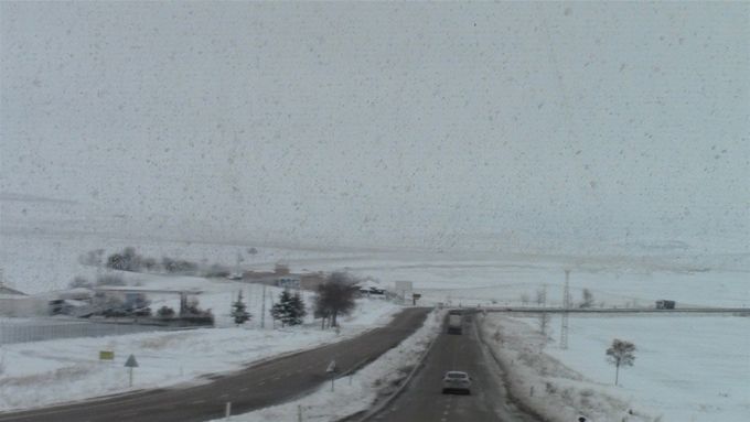 Through a blurry windscreen