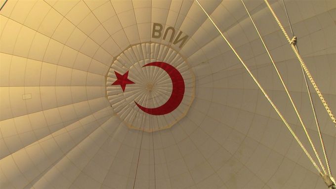 Inside our balloon
