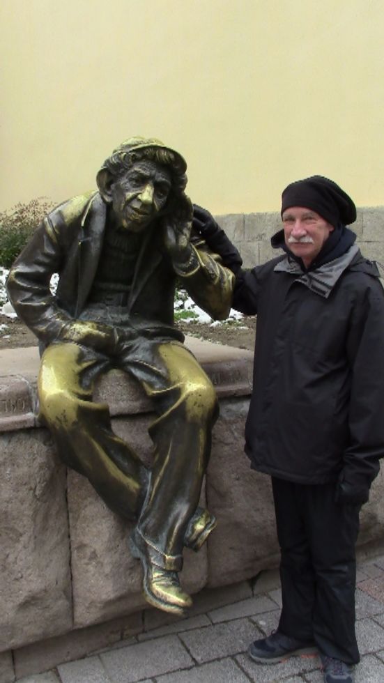 Lots of statues. This is an famous old comic. (And Norman!!)