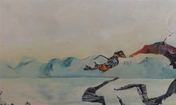 Un autre monde - Huile sur toile - 75 cm x 115 cm - Prix 350€