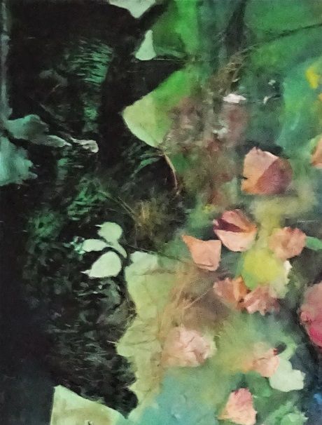 Ces Femmes ne sont plus en fleurs -Techniques mixtes - 60 cm x 75 cm- Prix 105€