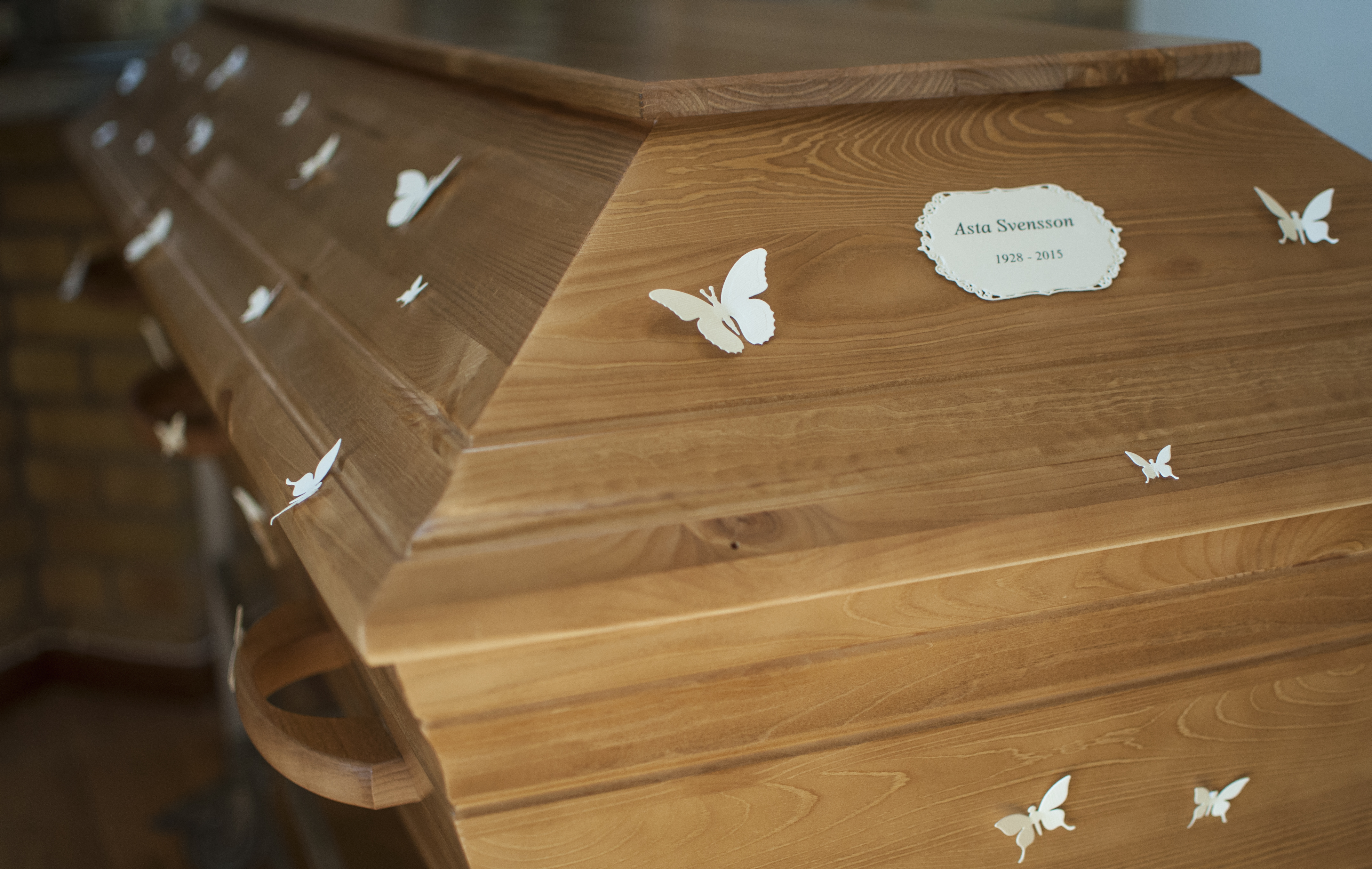 Kista med fjärilsdekor Foto: Karin Troell