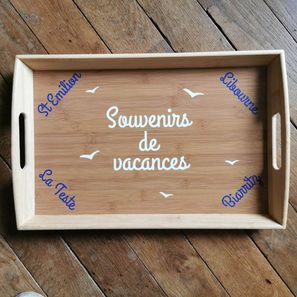 Plateau personnalisé "vacances" 30€