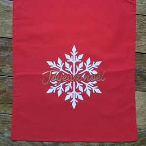 Sac cadeau rouge "joyeux Noël" 13€