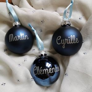 Boules en verre personnalisées 5€ la boule