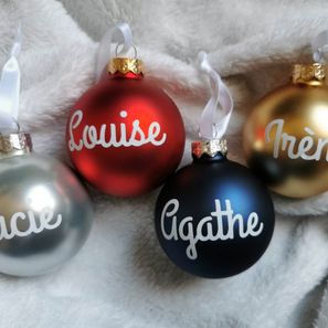 Boules en verre personnalisées 5€ la boule