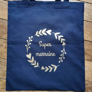 Tote bag "couronne de fleurs" 13€