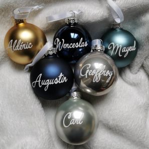 Boules en verre personnalisées 5€ la boule