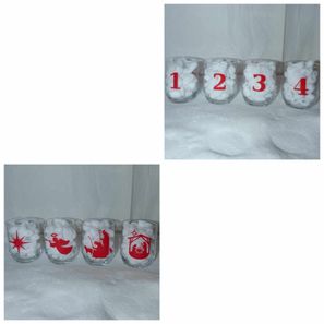 Photophores de l'Avent rouges 20€