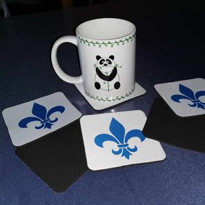 Sous-verre "fleur de lys" 10€