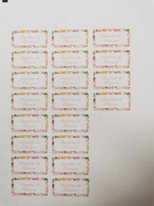 Etiquettes autocollantes 8€ les 20