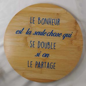Plateau tournant "le bonheur" 30€