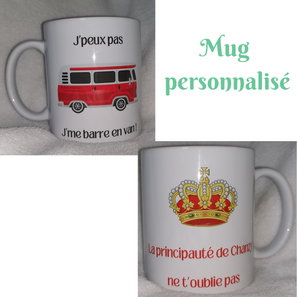 Mug "j'me barre en van" 13€50