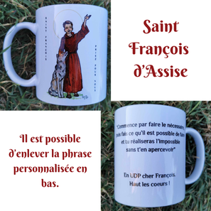 Mug saint François d'Assise 13€50