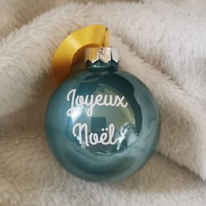 Boule en verre décorée 3.5€
