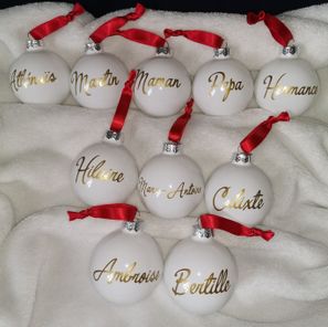 Boules en verre personnalisées 5€ la boule