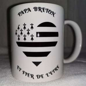 Mug " papa breton" 13€50