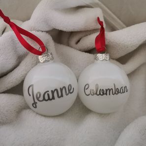 Boules en verre personnalisées 5€ la boule